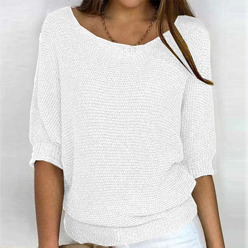 Maglia casual a tinta unita
